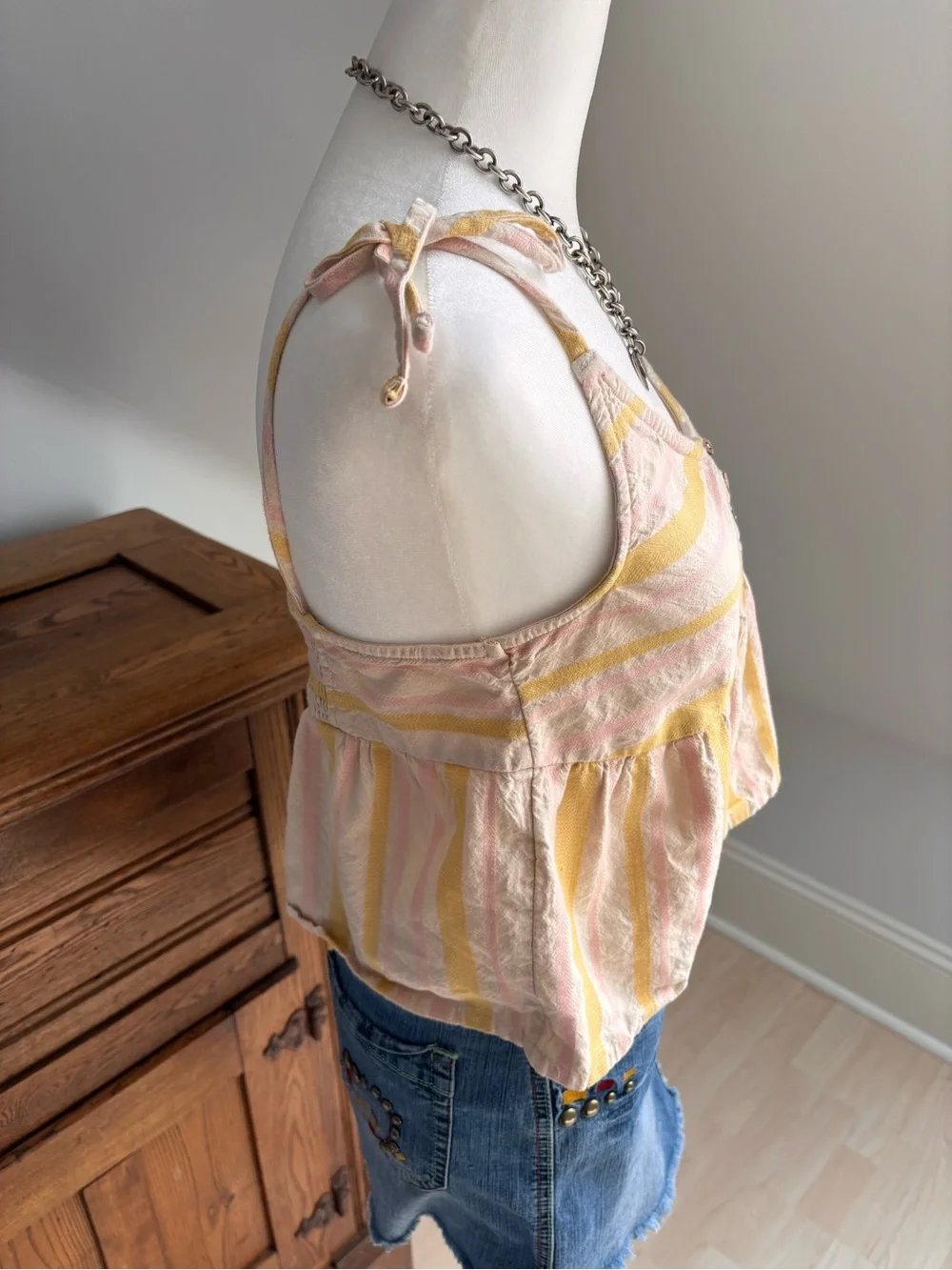Roxy Pastel Stripe Tie Strap Tank 🌼 - Picture 4 of 5